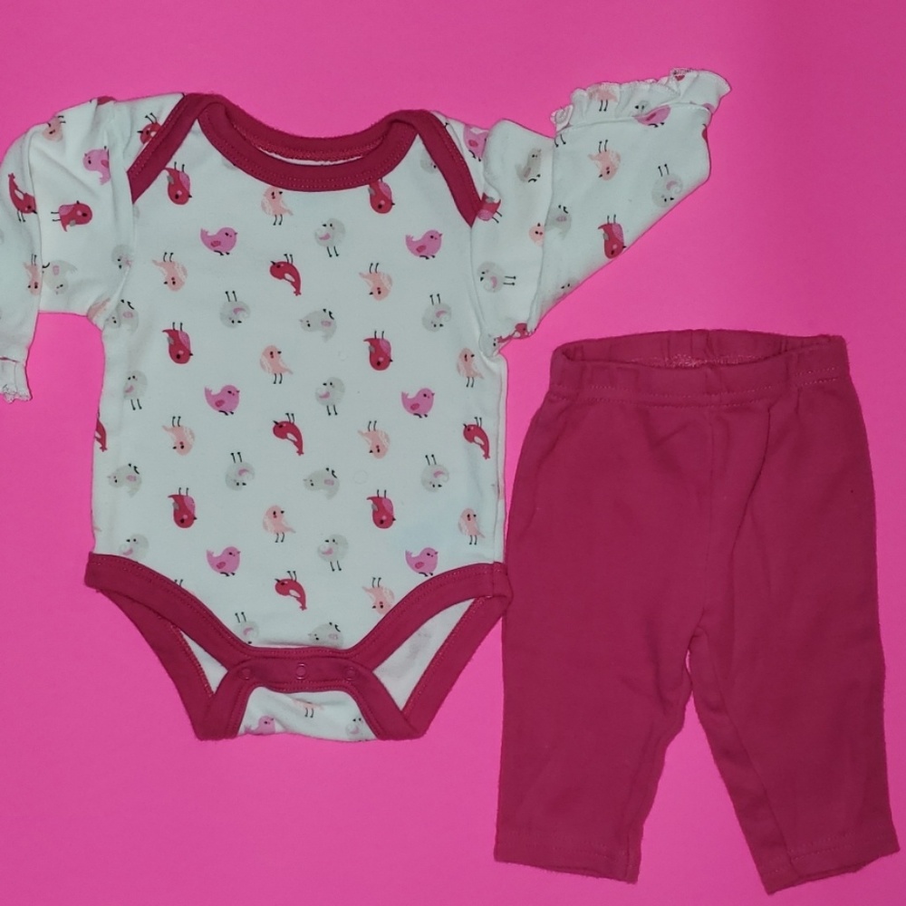 👶 4 for $6.00 Bon be'be' Baby Girl Outfit